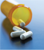 A bottle of medicine